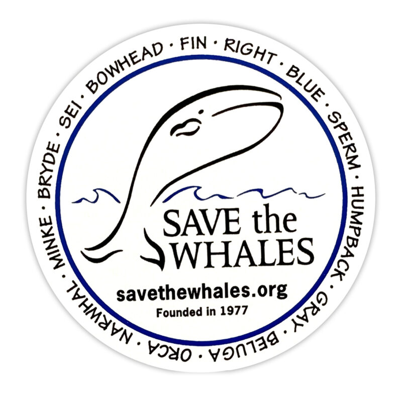 Save the Whales Decal