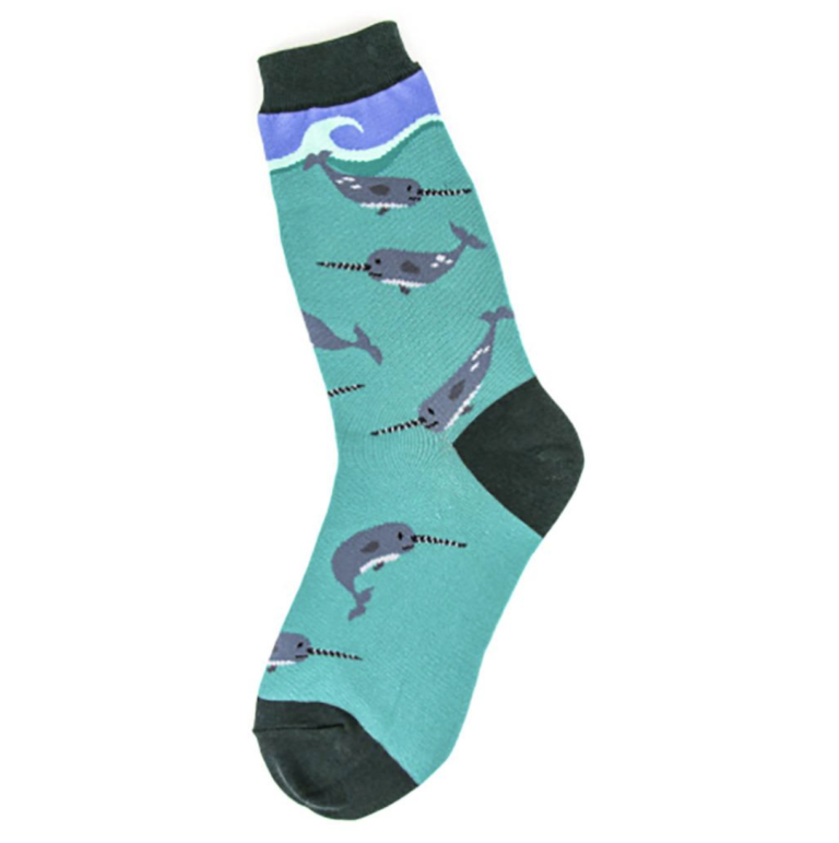 Narwhal Women's Socks - Save The Whales