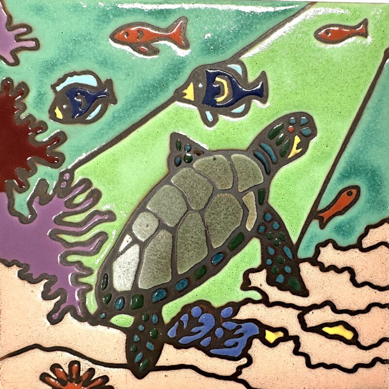 Sea Turtle Tile 6x6