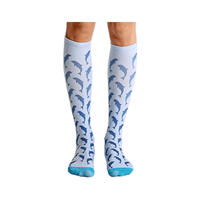 Knee High Dolphin Socks